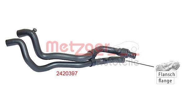 Durite de radiateur (Durite de refroidissement) METZGER 2420397